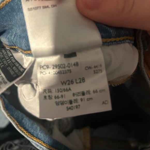 vintage straight leg high waisted Levi's 501s jeans - Picture 3 of 3